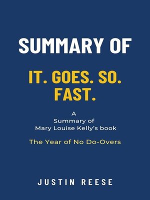 cover image of Summary of It. Goes. So. Fast. by Mary Louise Kelly